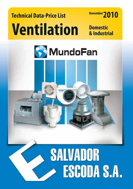 thin extractor fan - Salvador Escoda SA