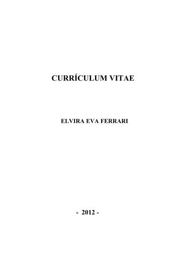 CURRÍCULUM VITAE - FaCENA - Universidad Nacional del Nordeste