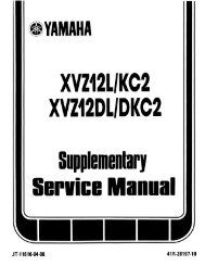 1983-1985 Yamaha Venture XVZ1200 Service Manual
