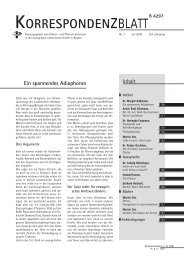 Ausgabe 2009 - Juli - Pfarrer- und Pfarrerinnenverein