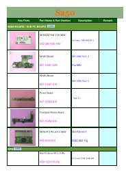 Part Number Name Price Weight
