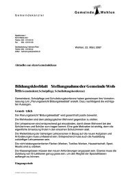 Briefvorlage (A4) der Gemeinde Wohlen - Freiamt-Online