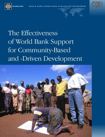 The Effectiveness of World Bank Support for Community-Based and ...