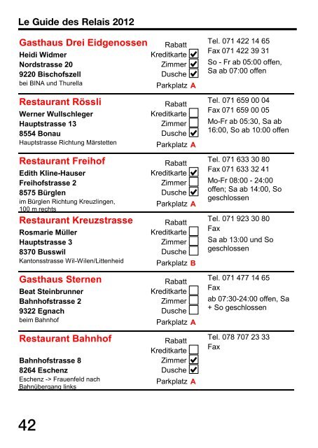 RELAISFÃHRER 2012 - routiers.ch