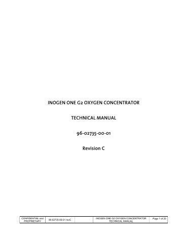 Inogen One G2 Technical Manual