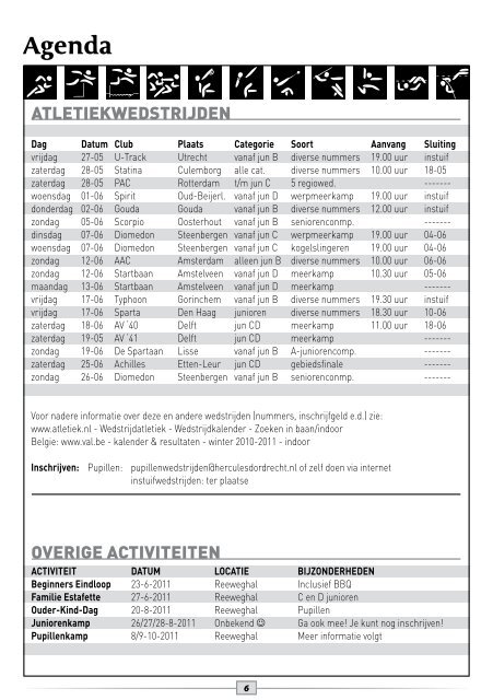 Sportkompas mei 2011 - Hercules Dordrecht