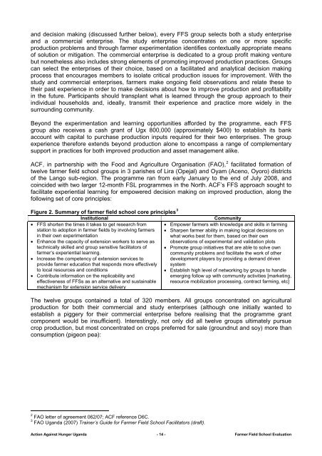 Participatory Evaluation of our 2008 - Action Against Hunger