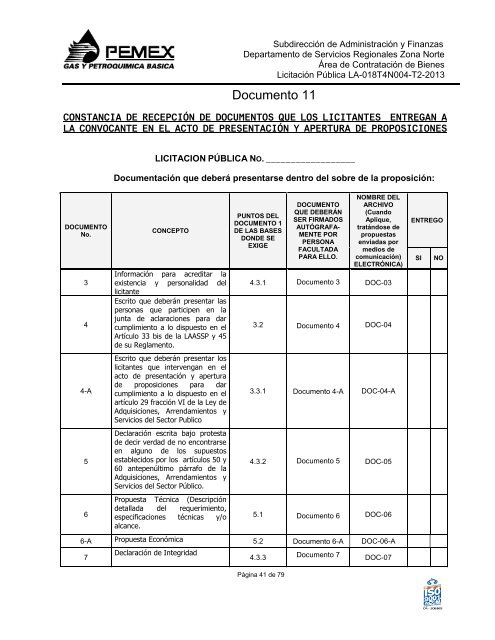 modelo de convocatoria a la licitacion publica nacional