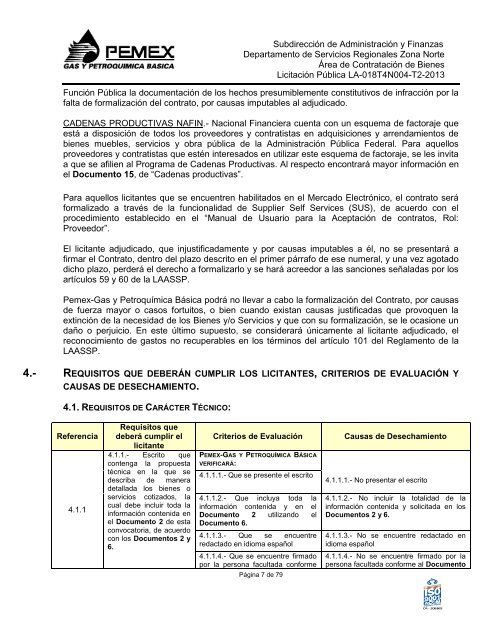 modelo de convocatoria a la licitacion publica nacional