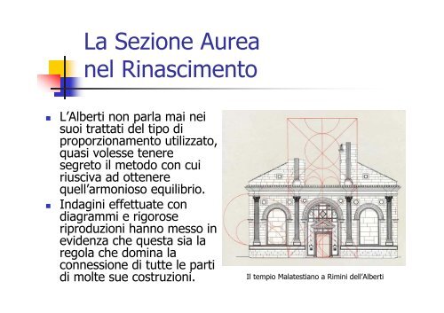 La Sezione Aurea - Sede di Architettura