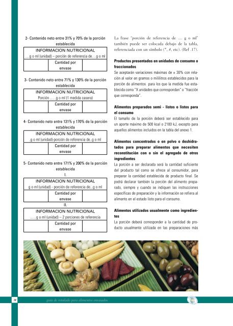 guÃ­a de rotulado para alimentos envasados - Alimentos Argentinos