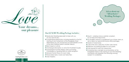 to download Everglades Hotel Wedding Brochure - Hastings Hotels