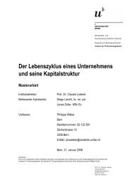 Der Lebenszyklus eines Unternehmens und seine Kapitalstruktur