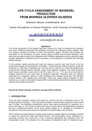 life cycle assessment of biodiesel production from moringa oleifera ...