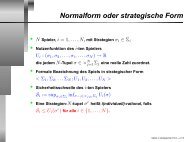 Normalform oder strategische Form