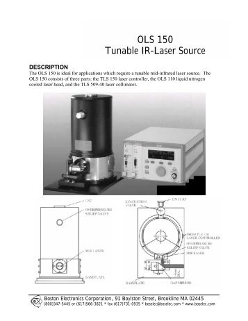 MÃ¼tek OLS-150 Tunable IR-Laser Source - Boston Electronics ...