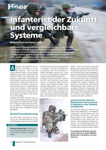 Infanterist der Zukunft und vergleichbare Systeme - Strategie und ...