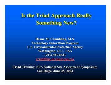 Is the Triad Approach Really Something New? - Triad Resource ...