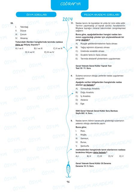 GYGK Yakalanan Sorular