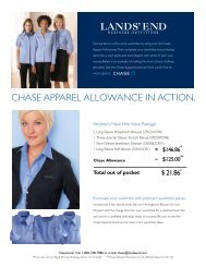 CHASE APPAREL ALLoWANCE IN ACTIoN. - Lands' End ...