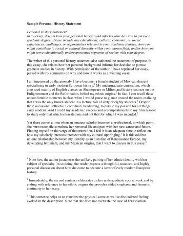 History essay sample picture