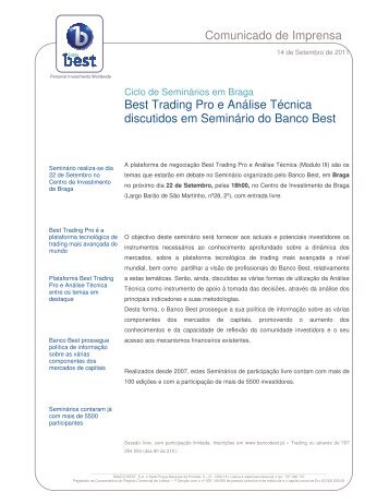 PR Seminario Best Trading Pro Braga_14092011