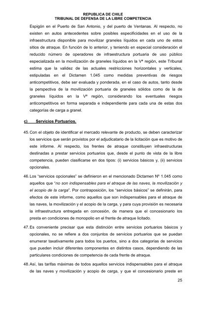 Informe Nº 3 - Tribunal de Defensa de la Libre Competencia