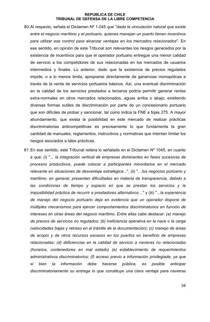 Informe Nº 3 - Tribunal de Defensa de la Libre Competencia