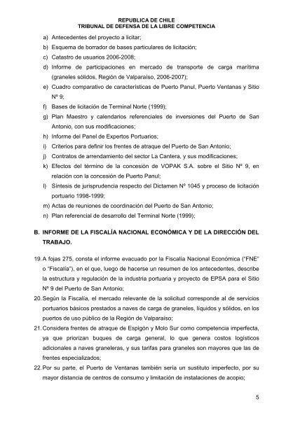 Informe Nº 3 - Tribunal de Defensa de la Libre Competencia