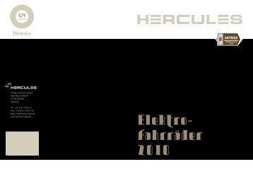 Elektro- fahrräder 2010 - Hercules