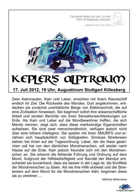 Programmheft - Johannes-Kepler-Gymnasium