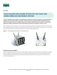 Cisco 3200 Rugged Enclosure Data Sheet - Used Network Equipment