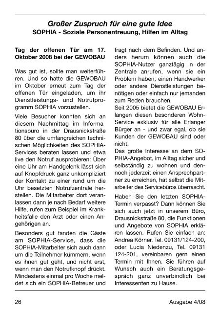 Herbst-Zeitlose Ausgabe 4-2008 (52 Seiten; 3