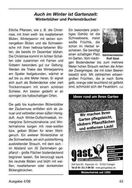 Herbst-Zeitlose Ausgabe 4-2008 (52 Seiten; 3