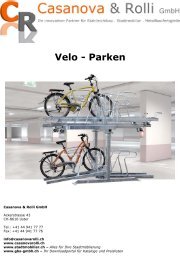 Fahrradparker - Casanova & Rolli GmbH Casanova & Rolli GmbH