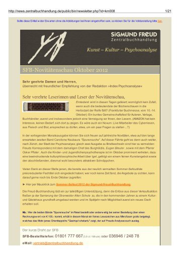 Der Psychoanalyse auf der Spur - Sigmund-Freud-Buchhandlung