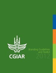 CGIAR Branding Guidelines and Toolkit, 2012 - CGIAR Library
