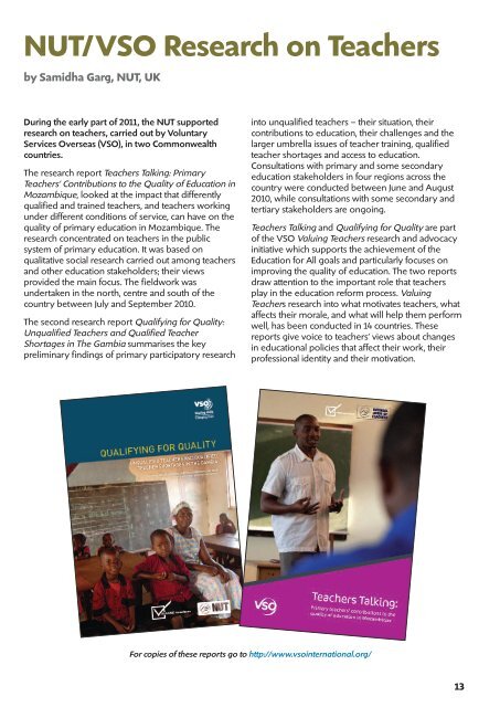 The Commonwealth Teachers' Group NEWSLETTER