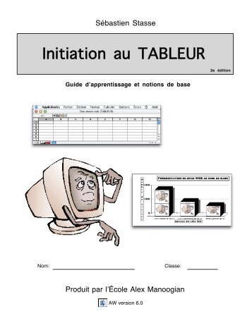 Initiation au TABLEUR