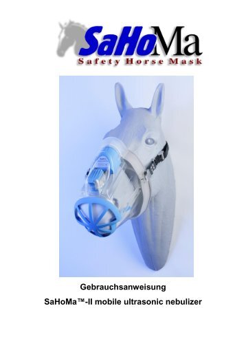 Gebrauchsanweisung SaHoMaâ¢-II mobile ultrasonic ... - NEBU-TEC