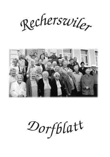 Dorfblatt_2007_11 [PDF, 1.00 MB] - Recherswil