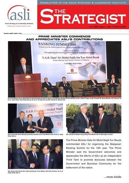 ...more inside - Asian Strategy & Leadership Institute