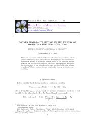 Convex majorants method in the theory of nonlinear Volterra ...