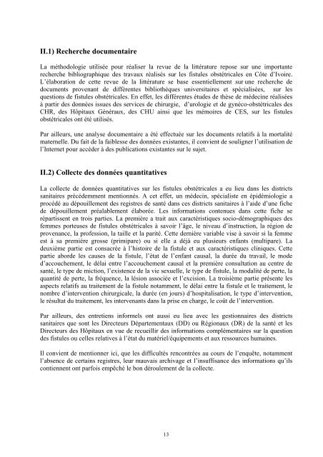 Evaluation du Projet Ã‚Â«Appui ÃƒÂ  la prÃƒÂ©vention et ÃƒÂ  la prise en charge ...