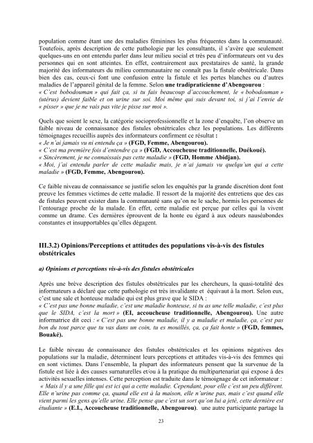 Evaluation du Projet Ã‚Â«Appui ÃƒÂ  la prÃƒÂ©vention et ÃƒÂ  la prise en charge ...