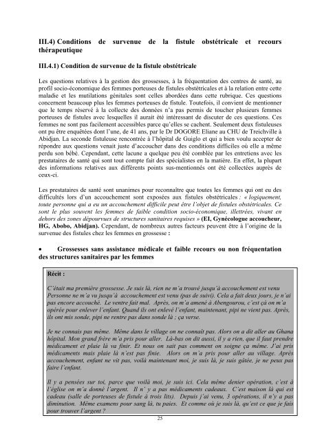 Evaluation du Projet Ã‚Â«Appui ÃƒÂ  la prÃƒÂ©vention et ÃƒÂ  la prise en charge ...