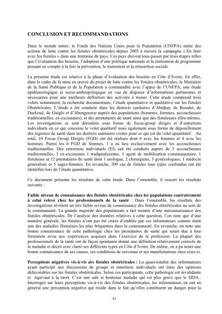 Evaluation du Projet Ã‚Â«Appui ÃƒÂ  la prÃƒÂ©vention et ÃƒÂ  la prise en charge ...