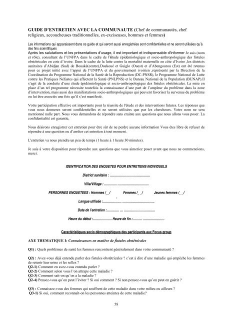 Evaluation du Projet Ã‚Â«Appui ÃƒÂ  la prÃƒÂ©vention et ÃƒÂ  la prise en charge ...