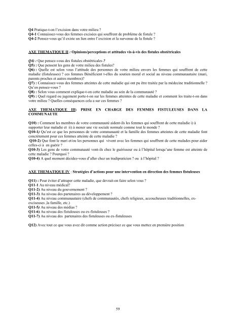 Evaluation du Projet Ã‚Â«Appui ÃƒÂ  la prÃƒÂ©vention et ÃƒÂ  la prise en charge ...