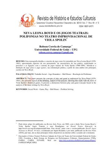 neva leona boyd e os jogos teatrais: polifonias no teatro ...